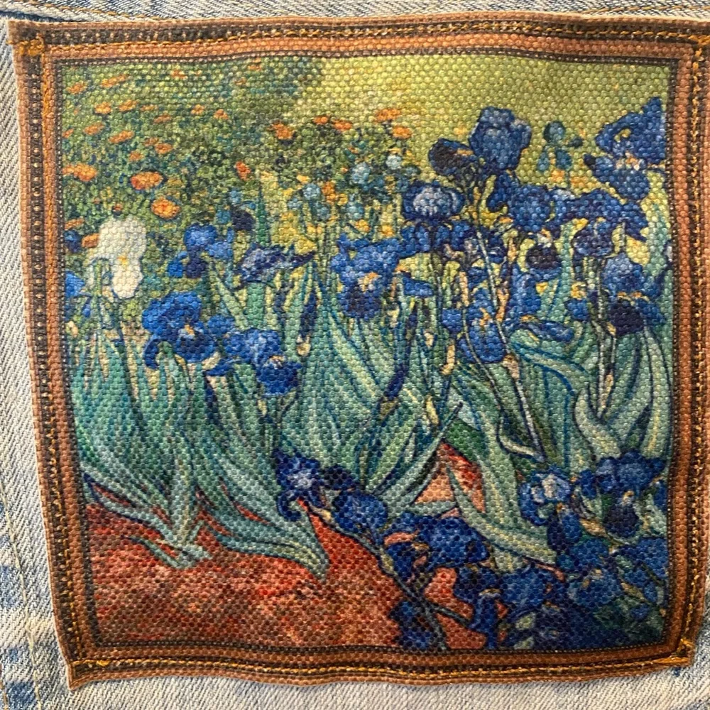 One-of-a-Kind Upcycled Denim Jacket Vincent Van Gogh